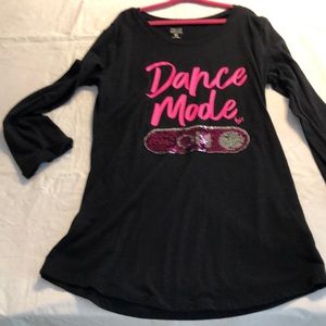 Sequin Black long sleeved shirt